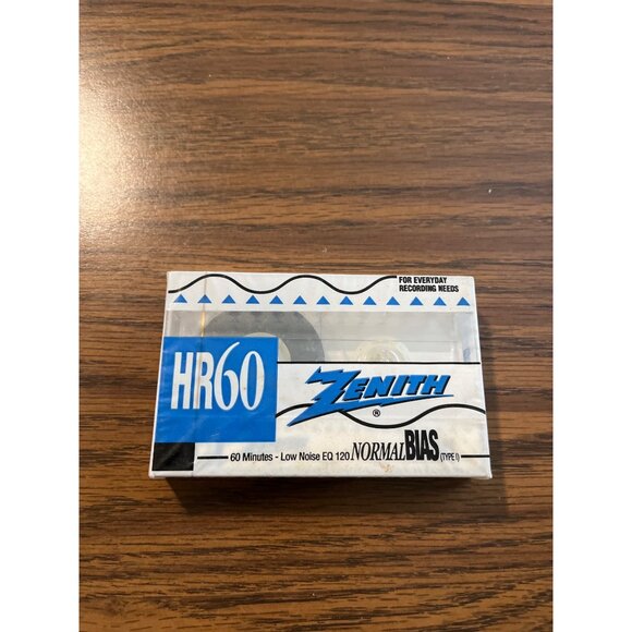 Zenith HR60 Normal Bias Type I low noise blank cassette tape NOS - Picture 1 of 2